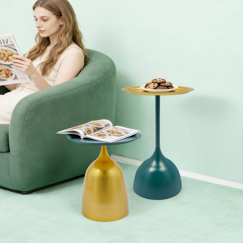 Ensemble de 2 tables d'appoint rondes