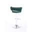 De 2 tabourets de bar, pivotant à hauteur réglable, base en métal avec placage et repose-pieds, siège en velours sur mesure, élégant, base réglable, convient à diverses occasions-374972209