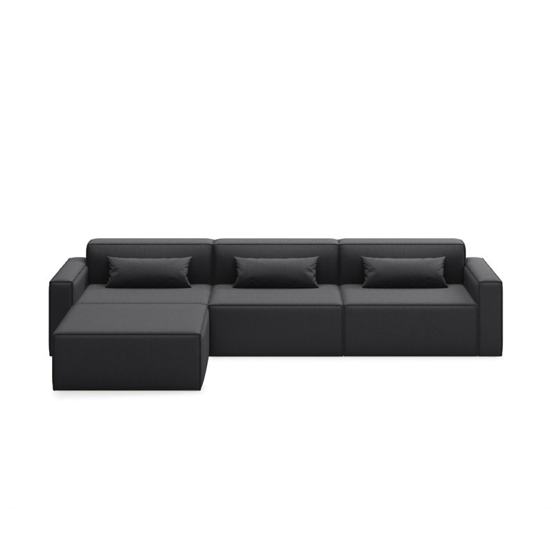 Mix Modular 4-Piece Sectional, Mowat Raven