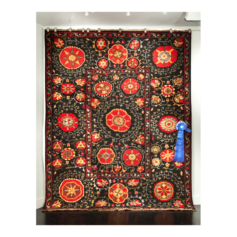 SUZANI 7 BLACK, Rectangle 2' x 3'