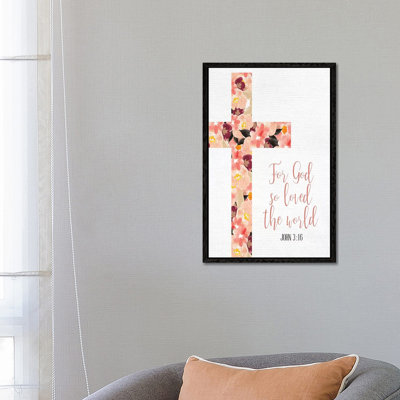 For God So Loved 1 Piece Wall Art on Canvas