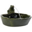 Hyman Ceramic Solar Frog Outdoor Water Fountain