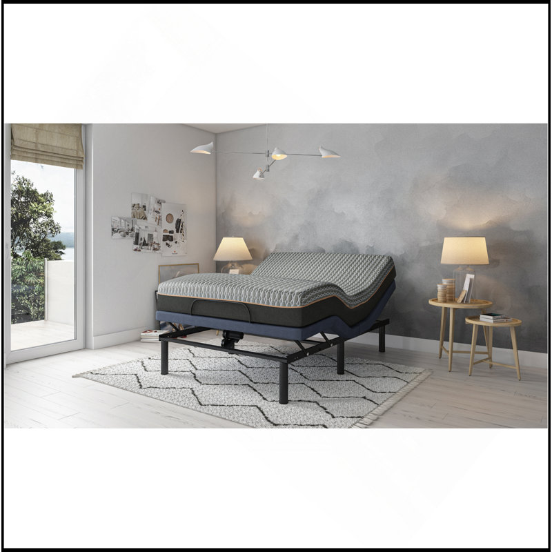 Base de lit simple TG réglable avec réglage de la position de la tête et des pieds
