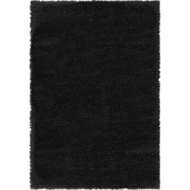  Tapis noir Onyx, Rectangle 6 pi 1 po x 9 pi