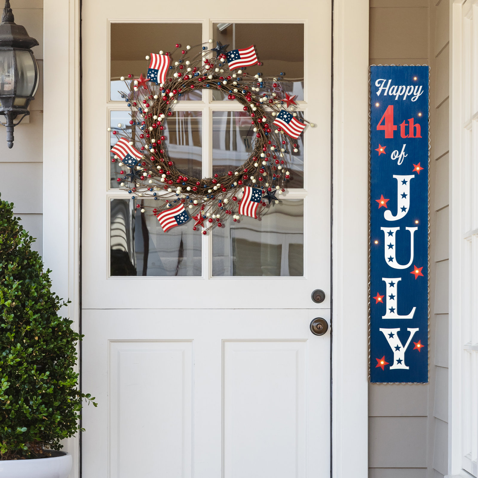 22" Independence Day Wreath