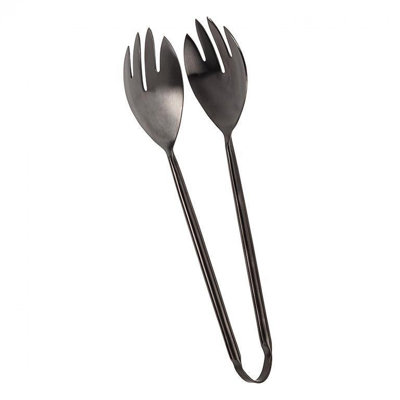 Pinces à salade au fini noir mat