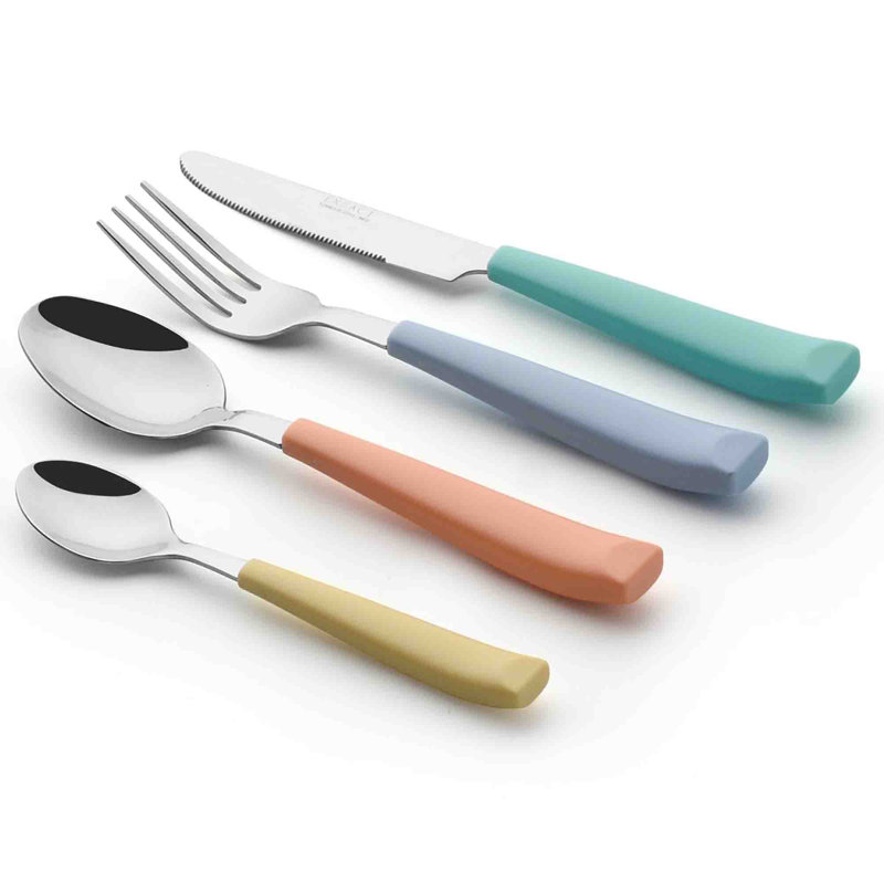 Metro Lane Chaselynn 24 Piece Stainless Steel Cutlery Set , Service for 6,  Multi Colored