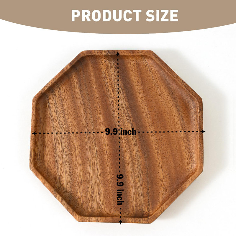 Millwood Pines Codrin Walnut Tray