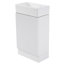 Meuble-lavabo 18,6 po avec lavabo, meuble-lavabo avec tablette à deux niveaux, orientation gauche ou droite, blanc-2063028513