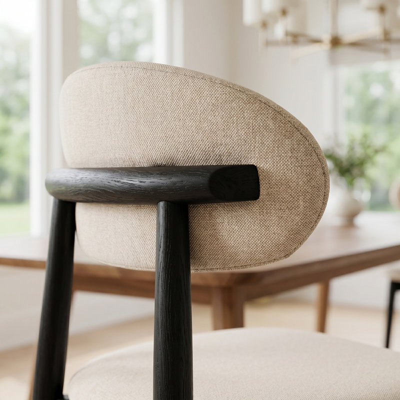Ensemble de 4 chaises sans accoudoirs, Beige