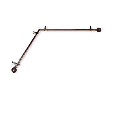 Tringle à rideaux d'angle simple Jalissa