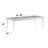 Platinum Finish Dining Table