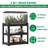 20 - 30 Gallon Metal Aquarium Stand, 34"w X 18"d 31.08"h, High Capacity, Easy Assembly, For Home Fish Tank Waterproof And , With Qr Code Instruction