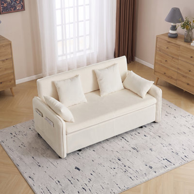 66 " Corduroy Sleeper Sofa