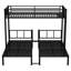 Lit superposé triple en métal Bonwell l 77,56 po x P 92,32 po x H 64,45 po