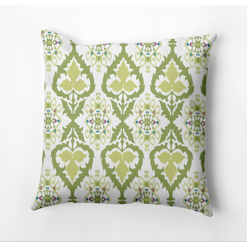 Happy Hippy Outdoor Square Pillow Cover & Insert, 20"x20", Green
