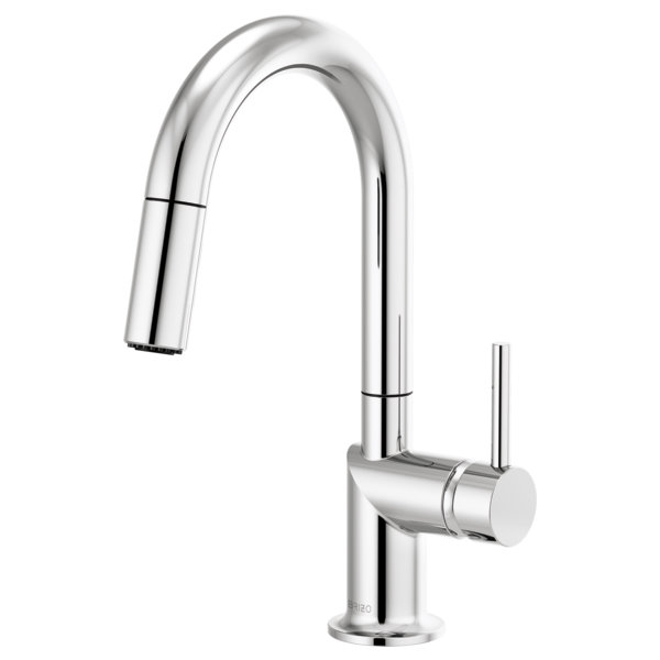 Odin® Pull-Down Prep Faucet with Arc Spout, Polished Chrome, Lever