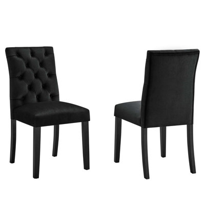 Modway Duchess Performance Velvet Dining Chairs - Set of 2