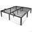 14'' Black Metal Platform Bed Frame With Steel Slat Support, No Box Spring Needed-367660568