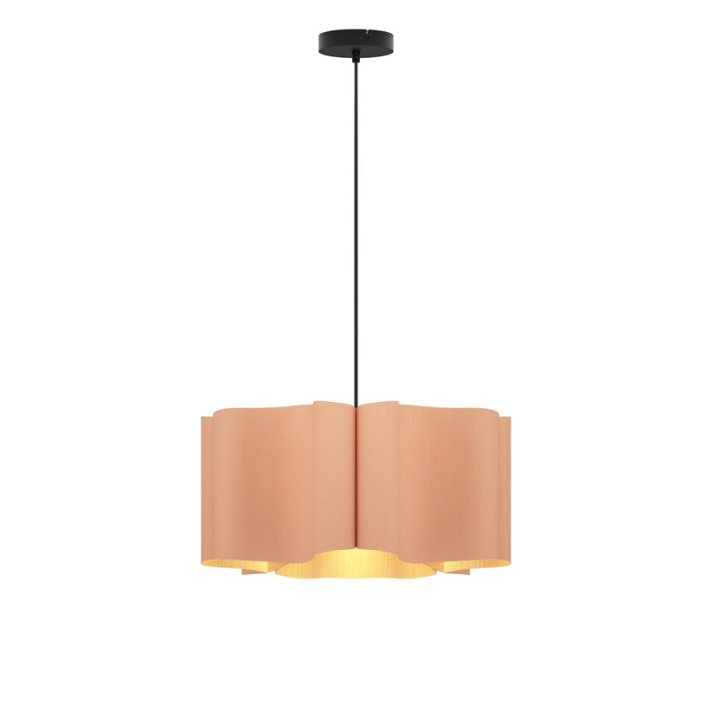 Luminaire suspendu simple 1 lumière Paulina, Rose