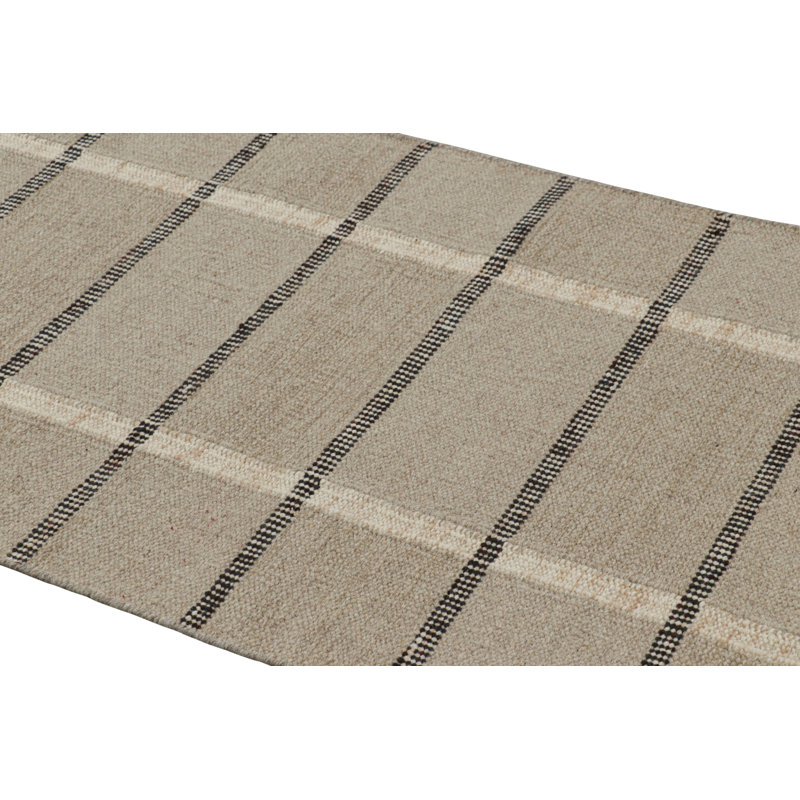 Scandinavian Wool Geometric Area Rug, Rectangle 13' x 19'