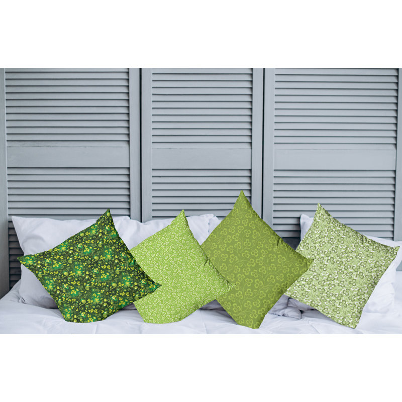 Ensemble de housse de coussin carré irlandais 4 pièces, 20 po X 20 po