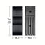 Meuble-lavabo flottant rayé en chêne noir brossé de 24 po avec lavabo en céramique blanche, meuble-lavabo une pièce sans drain, pré-assemblé 