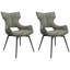 Deloney Fabric Swivel Dining Chair-164186215