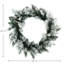 Couronne de noël artificielle à couleur 24"