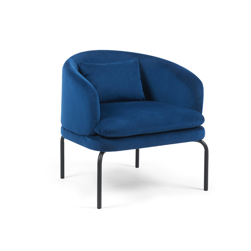 Vivien Velvet Occasional Chair, Dark Navy