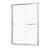 Shower Door 60" W X 72"H Single Sliding Bypass Shower Enclosure, 1/4 In. (6Mm), Chrome-123210116