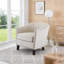 Fauteuil demi-tonneau rembourré à rayures