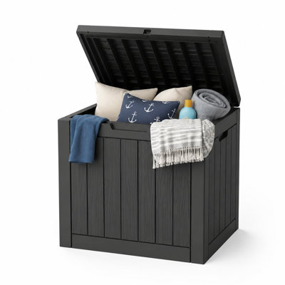 31.2 Gallon (118L) Resin Outdoor Deck Storage Box, Weatherproof & UV Protected