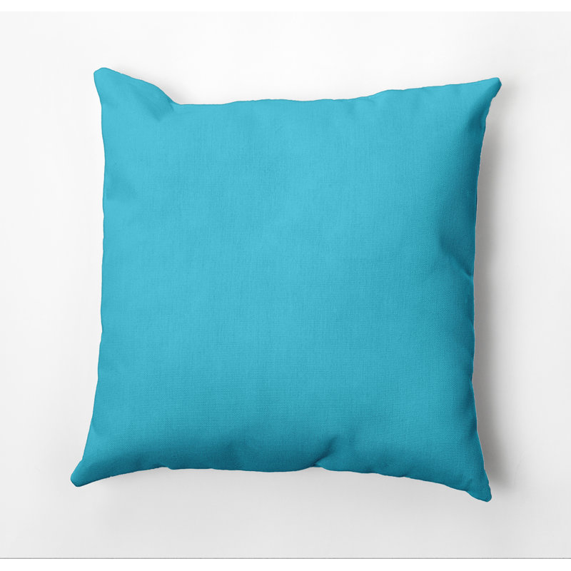 Housse de coussin d'extérieur carré Georgia, Turquoise, 16 po x 16 po