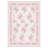 Bloomere Floral Machine Washable Blush Bow Indoor Area Rug With Non-Slip Backing-358611043