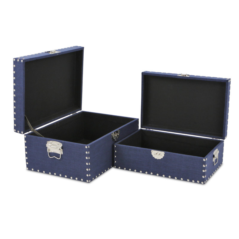 Grajeda 2 Piece Wooden Set, 8" H x 17.75" W x 12" D