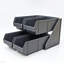 FixtureDisplays® Distributeur de gobelets à couvercles à 4 emplacements pour comptoir, 30,5 x 40,6 x 22,9 cm, support pour boissons de bar 4E7913515E8741AD8B5B424C876B9F33