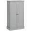 Armoire de rangement pour garde-manger autoportante de 41 pouces avec 12 tablettes de porte, portes doubles et tablettes réglables pour une organisation améliorée-1388537098