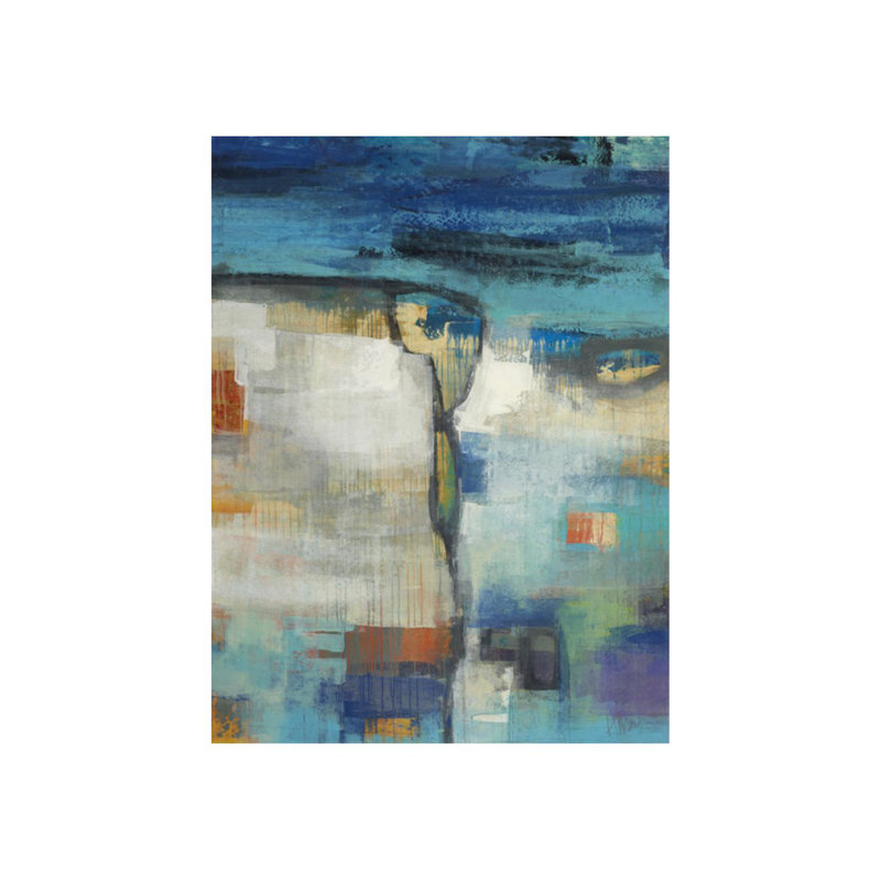 Maeve Harris " Lapis " by Maeve Harris Painting Print, Outdoor, 71" H x 54" W x 1.5" D