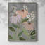 «Woodblock Floral I», reproduction encadrée - bois massif 47903-1370929338
