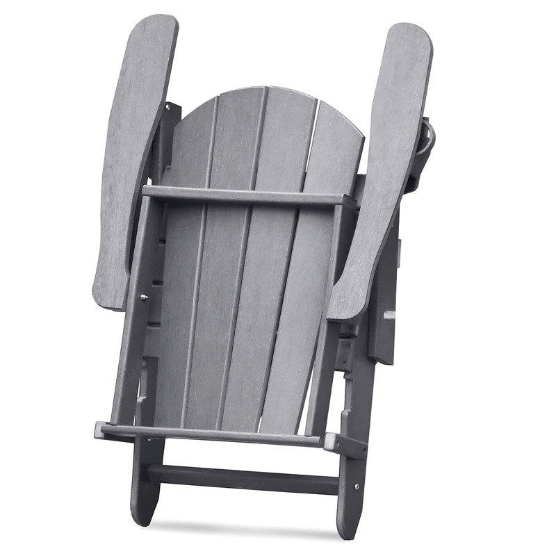 Chaise pliante Adirondack pour l'extérieur, chaise pliante pour foyer en PEHD toutes saisons