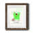 Papier, cadre noyer