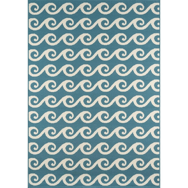 Tapis bleu Yepez, Rectangle 5 pi 3 po x 7 pi 6 po