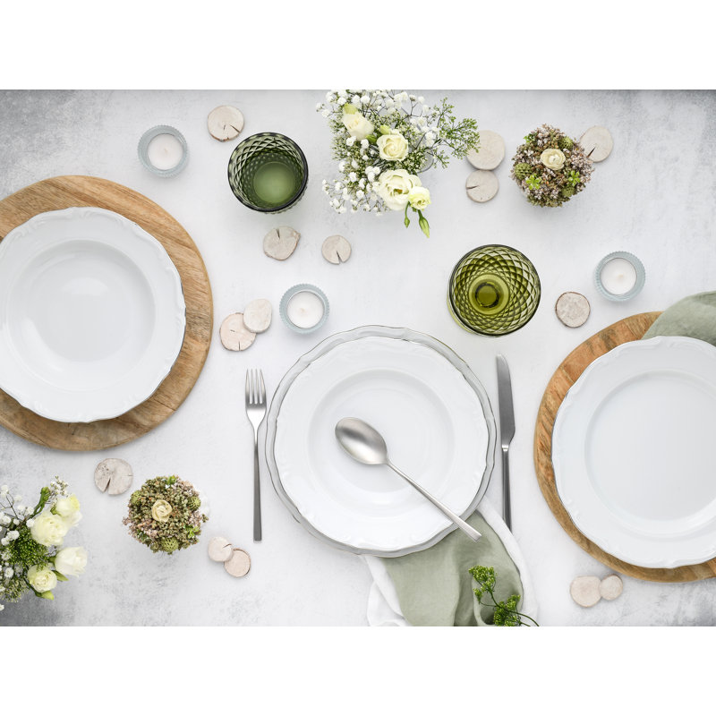 Maria Theresia Porcelain China Dinnerware Set 18 Piece - Service for 6