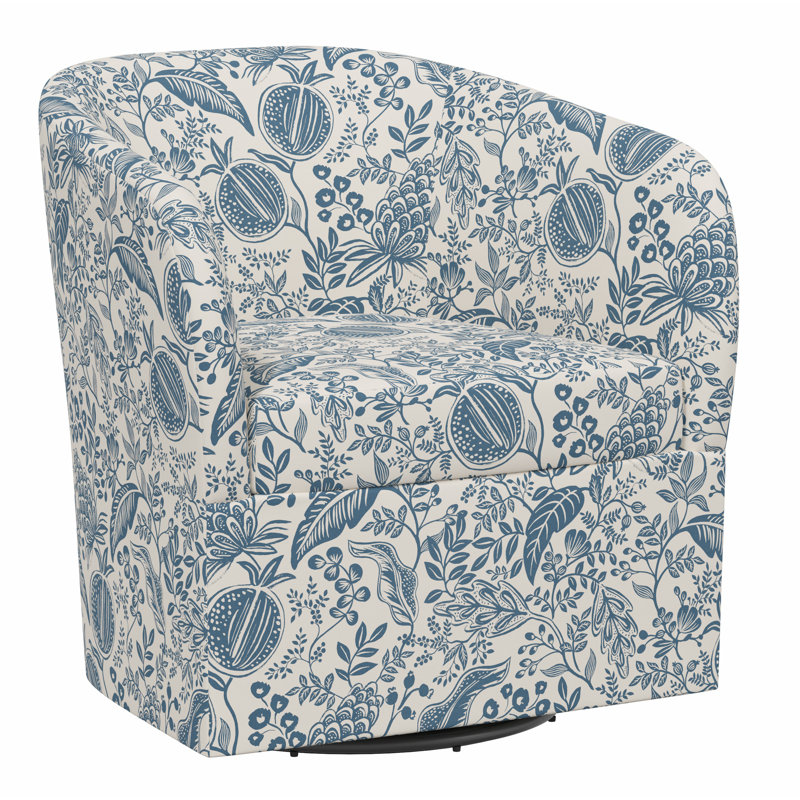 Chaise pivotante Pembroke, Lin bleu grenade RPC