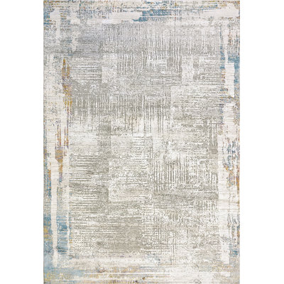Tapis gris/bleu Azaiah