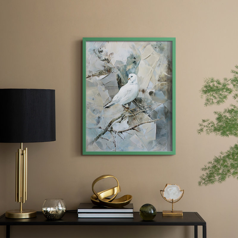 ANIMALS Series XXV III - reproduction encadrée de qualité supérieure - prête à être accrochée - aucun clou requis, Vert