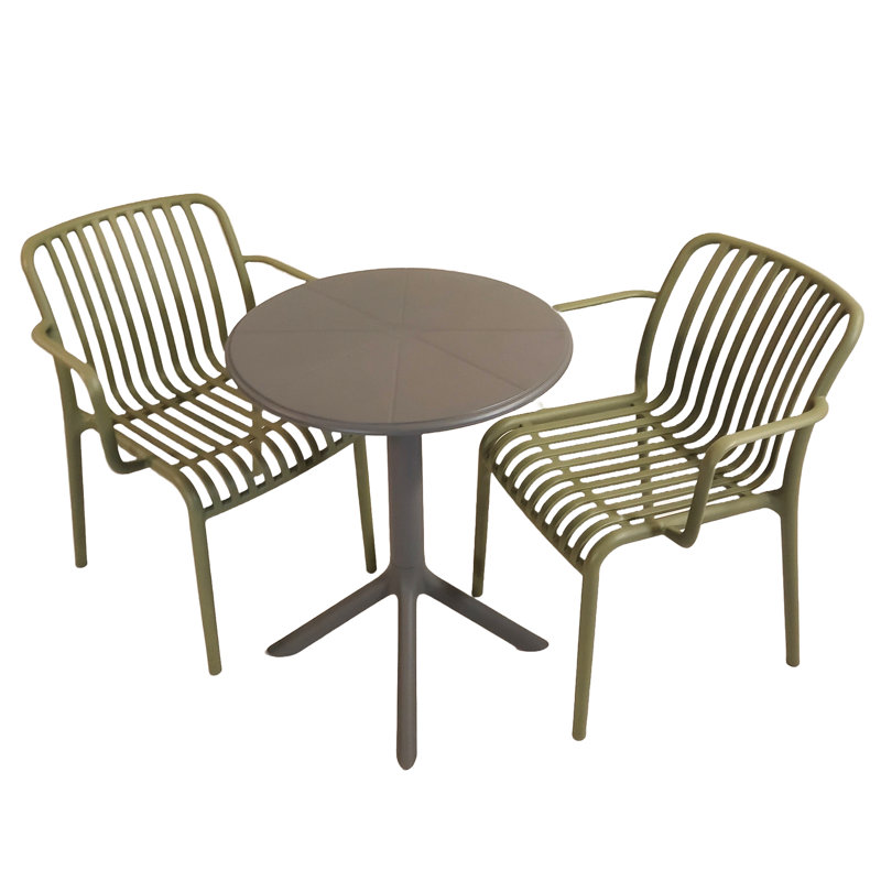 Beven 2 - Person Dining Set, Green/Grey