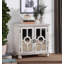 Armoire de rangement classique, armoire décorative traditionnelle moderne avec portes miroir, armoire d'entrée-1782002455