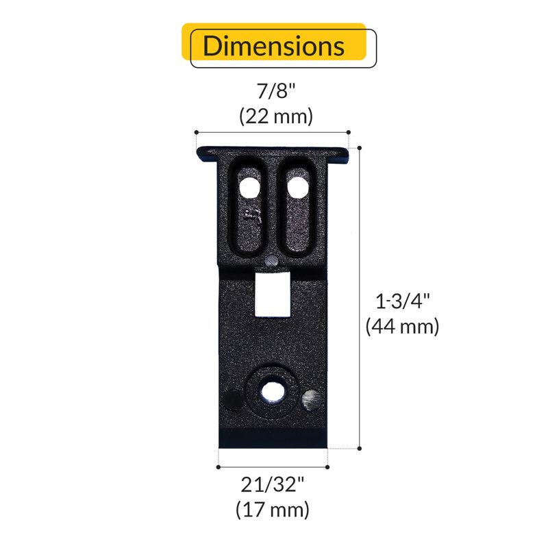  Balance Top Sash Guide Black Finish, Black